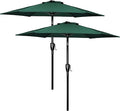 Simple Deluxe 9' Patio Umbrella Outdoor Table Market Yard Umbrella with Push Button Tilt/Crank