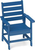 GREENVINES Outdoor Dining Chair | HDPE | Patio Chairs | All-Weather | Blue