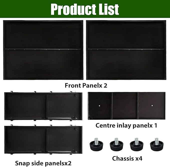 Metal Rectangular Planter, Metal Planter Box, 38" L x 13" W x 30" H Large Heavy Duty Tall Black Planter Box with Drainage Holes and Adjustable Balancing Feet Ideal for Porch, Garden, Patio, Yard