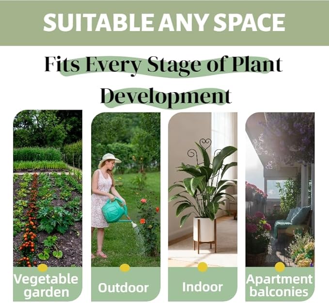 32.6'' Plant Trellis for Potted Climbing Plants Indoor, Rustproof Metal Expandable Plant Supports for Ivy Hoya Monstera Potted Plants,Garden Trellis 2P
