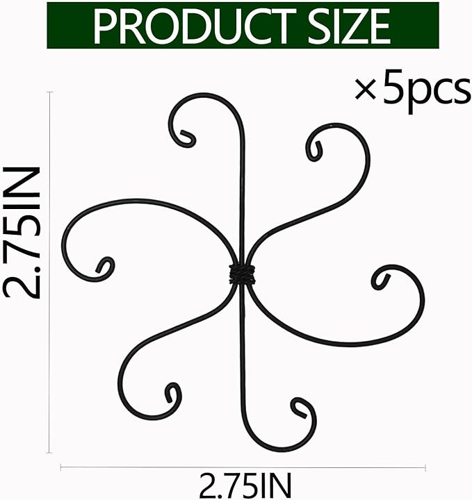 Monstera Plant Stem Support Set - 2.75x2.75 inches 5 Durable Fishbone Design Stabilizers for Indoor Climbing Plants - Perfect Leaf Holders & Gifts for Plant Lovers