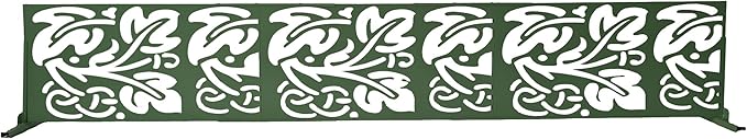 Oakland Living 6 ft. X 4 ft. Green Freestanding Metal Privacy Screen Room Divider