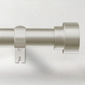 Time Forest Curtain Rods for Windows 66 to 120, 1 Inch Adjustable Heavy Duty Long Window Outdoor Curtain Rod for Patio, Drapery Rods with Simple End Caps, Size 32"-120", Brushed Nickel
