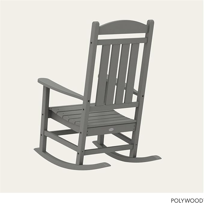 POLYWOOD Presidential Rocking Chair in Slate Grey