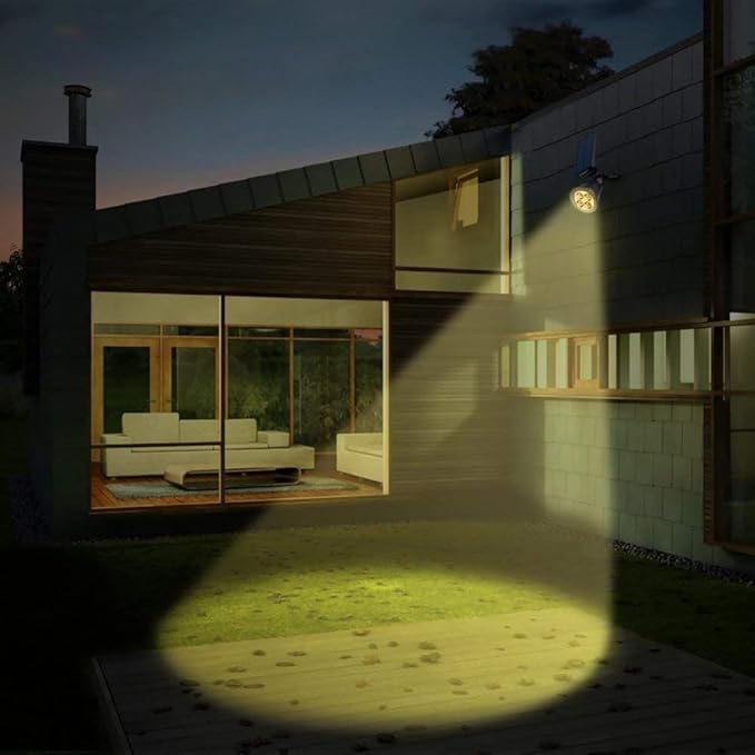 URPOWER Solar Lights Outdoor, Adjustable Spot Lights Outdoor, 2-in-1 Waterproof Landscape Spotlights Wall Light, Dusk-to-Dawn Solar Powered Light for Garden, Yard (6 Pack,Warm White)