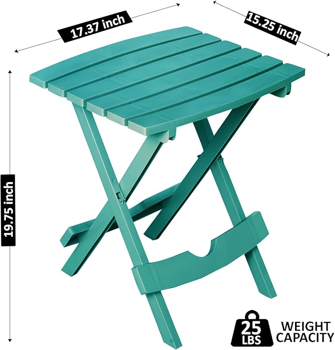 Adams Quik-Fold® Side Table - Teal