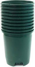 3 Gallon 10-Pack Nursery Pot Green Plastic Planters for Outdoor Indoor Plants Gardening Flower Pots Plant Pots with Drainage Holes