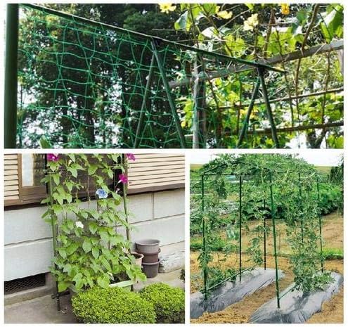 Green Trellis Netting 4x100 ft Heavy Duty Garden Netting Polypropylene Plant Support Net for Climbing Vegetables Fruits Flowers