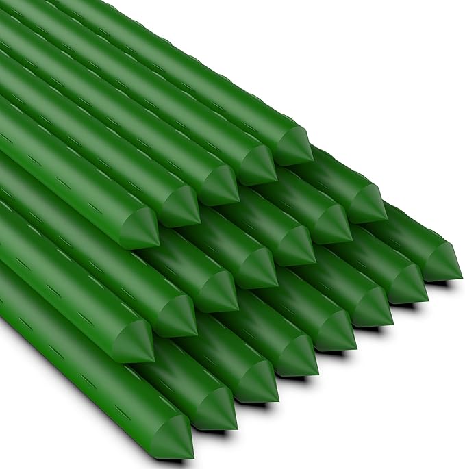 2Feet 24inch Garden Stakes Sturdy Plant Sticks Support Tomato Stakes for Vegetable,Pack of 20