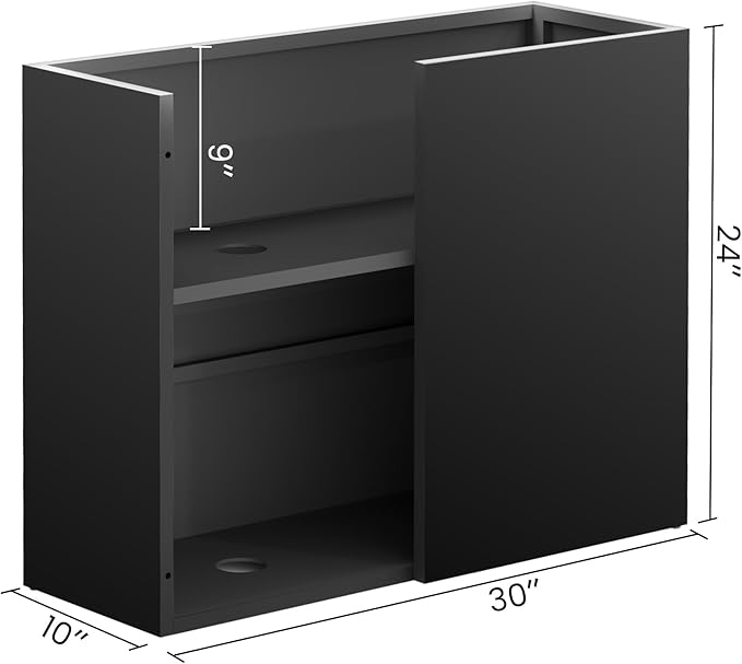 All-Weather Large Metal Planter Box,30" Lx10“Wx24”H Rectangular Planter with Drainage Holes & Removable Shelf,Modern Tall Outdoor Planters for Tall Small Plants, Trees, Flowers,Garden Patio