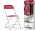 Flash Furniture Hercules Series Plastic Folding Chair - Red - 6 Pack 650LB Weight Capacity Comfortable Event Chair-Lightweight Folding Chair