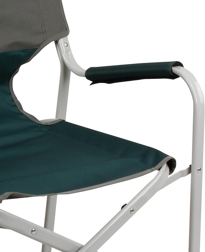 Coleman Outpost Elite Folding Camping Chair with Side Table & Cup Holder, Weather-Resistant Portable Chair with Arm Rests