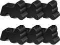 Kigeli 6 Pcs Resin Garden Pot Feet for Outdoor Planters 3 Inch Long 1.5 Inch Tall Flower Handmade Elevator Plant Feet Frost Proof Lifter for 14-20 in Pot(Black)