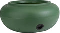 The HC Companies RZ.GH210DF1C001LRDJH 21 Inch Diameter Lightweight Garden Hose Storage Pot for 75-100 Ft Hoses, Pairs w/Terrazzo Series Pots, Green, Grassy Green