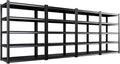 Set of 4 All Metal Garage Shelving-2050 lbs 5 Tier Storage Shelves,Adjustable Heavy Duty Metal Shelving Unit and Storage Large Rack,Utility Steel Shelf for Warehouse Industrial Pantry 71"x46"x20"