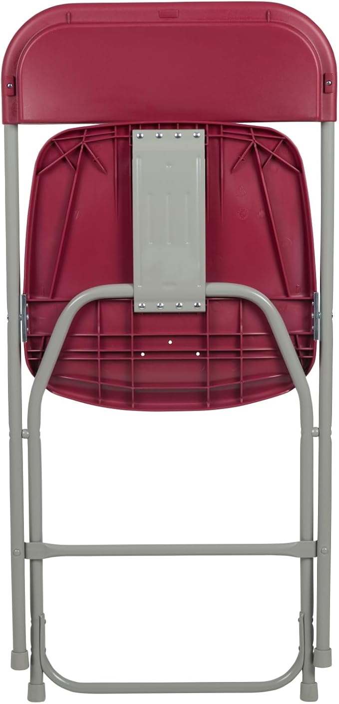 Flash Furniture Hercules Series Plastic Folding Chair - Red - 6 Pack 650LB Weight Capacity Comfortable Event Chair-Lightweight Folding Chair