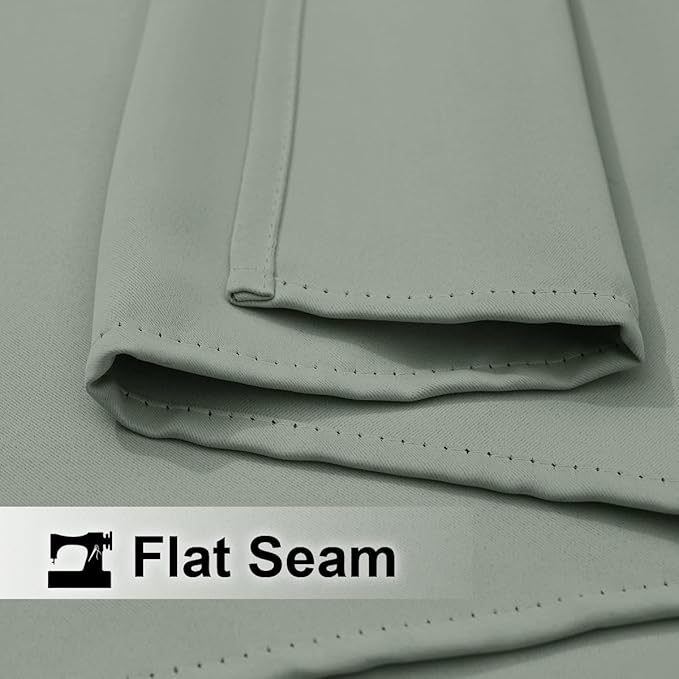 NICETOWN Outdoor Curtain for Patio Waterproof, W66 x L95 inch Sun Blocking UV Protection Outside Shade for Porch & Balcony, Garden Swimming Pool Weatherproof Curtain for Summer, 1 Pc, Sage Green