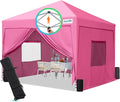 Quictent Privacy 10x10 Pop up Canopy Tent with Sidewalls and Roll-up Ventilated Windows, One Person Setup, Easy Outdoor Commercial Gazebo Shelter Enclosed Waterproof, Bonus 4 Sandbags