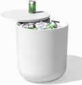 Veradek Kona Cooler Side Table – 2-in-1 Outdoor Patio Side Table w/Cooler | Insulated 40L Capacity | Modern Accent Décor for Hosting, BBQ, Poolside