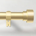 Time Forest Curtain Rods for Windows 28 to 48, 1 Inch Adjustable Gold Heavy Duty Long Window Curtain Rod for Bedoom Living Room, Modern Drapery Rods with Simple End Caps, Size 32"-60"