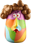 TOZLU Picasso Brutalist Beauty Face Flower Pot Ornaments Head Planter Pots Container Colorful Face Art Resin Flower Pot (Curly Haired Girl)