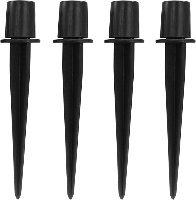 Litoexpe 4 Pack Metal Solar Lights Stake, Replacement Spike Ground Stake for Garden Lights Outdoor Enthusiasts