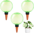 3pcs Large Plant Self Watering Globes, 17.5 oz Plastic Water Bulbs Top Fill, Plant Watering Devices System Slow Release Terracotta, Water Spikes Stakes for Indoor(3pack)