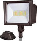 DEWENWILS 65W Flood Lights Outdoor, 6670 LM Super Bright(500W Equivalent) IP65 Waterproof Knuckle Mount LED Security Light, 5000K Daylight LED Flood Light for Garage, Patio, Yard, UL Listed, Browm