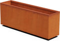 Plantercraft Large Rectangular Planters for Outdoor Plants | 48x12x18 Corten Steel Planter - Extra Large Outdoor Planter Box for Patios, Garden Borders & Modern Landscapes