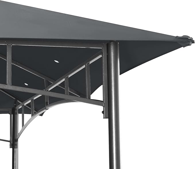 ABCCANOPY Gazebos for Patios 8x8 - Outdoor Steel Frame Gazebo for Lawn Backyard Garden Deck (Gray)