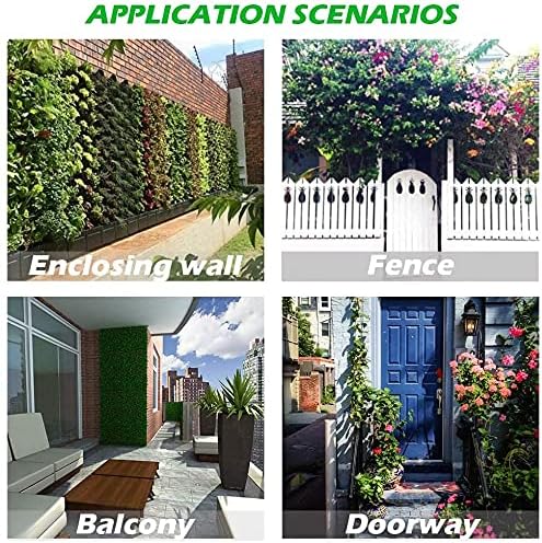 LITLANDSTAR Hanging Planter Bags, 2 Pack 7 Pocket Hanging Vertical Wall Planter Planting Grow Bags Outdoor Indoor Gardening Vertical Greening Flower Container, Planting Bags Storage Bags(Green)