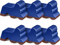 Kigeli 6 Pcs Resin Garden Pot Feet for Outdoor Planters 3 Inch Long 1.5 Inch Tall Flower Handmade Elevator Plant Feet Frost Proof Lifter for 14-20 in Pot(Royal Blue)