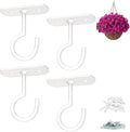 2.5in Ceiling Hooks for Hanging Plants 4Pack,White