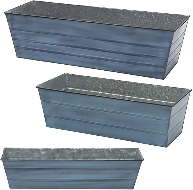 Achla Designs C-21NB Window Box, Large, Blue