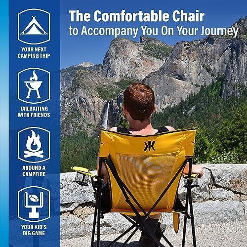 Kijaro Dual Lock Portable Camping Chairs - Enjoy the Outdoors with a Versatile Folding Chair, Sports Chair, Outdoor Chair & Lawn Chair - Dual Lock Feature Locks Position – Jasper Green
