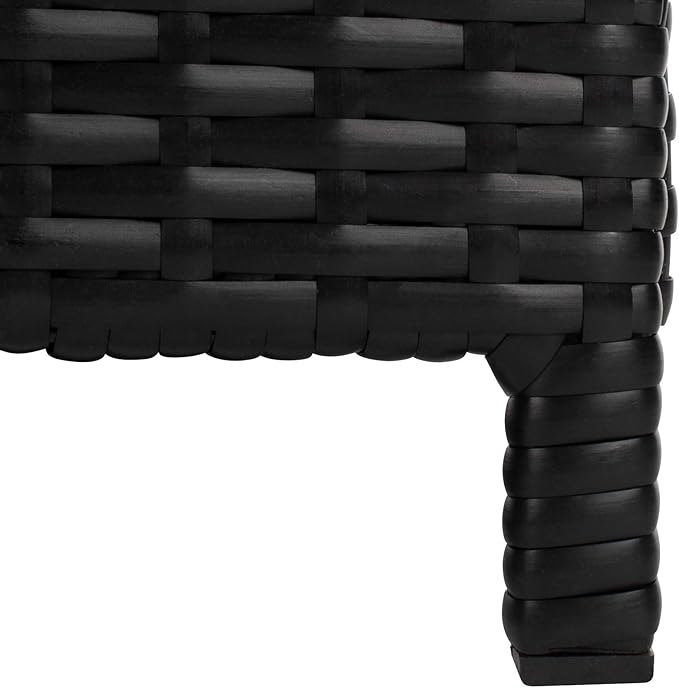 Safavieh PAT7500A Outdoor Collection Cadeo Black and White Cushion Daybed