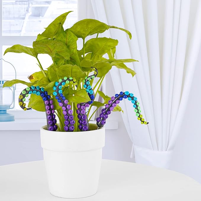 HoroM Octopus Tentacle Decorative Garden Stakes for Plant Decor and Ornaments
