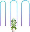3 Pack U-Shaped Colorful Acrylic Plant Trellis for Indoor Plants, Small Plant Trellis for Potted Plants Climbing Plants, Plant Support Trellis for Vine Ivy Hoya Indoor Outdoor