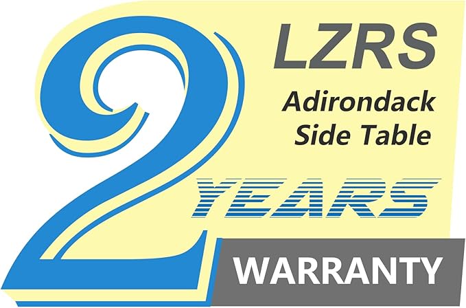LZRS Round Adirondack Patio Side Table End Table, Outdoor Side Tables for Patio, Backyard,Pool, Indoor Companion, Easy Maintenance & Weather Resistant(Navy Blue)