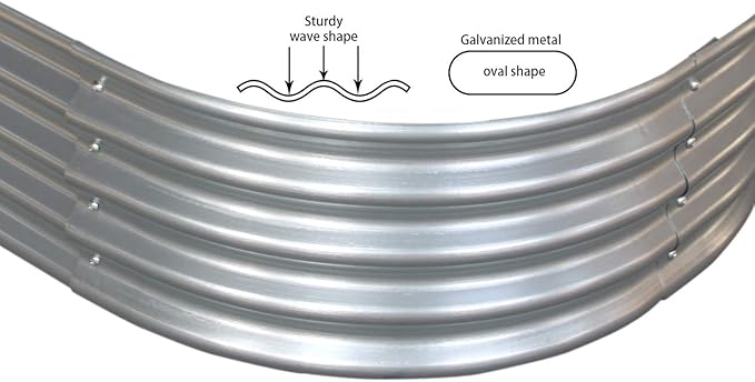 6 ft x 2 ft Raised Garden Bed Metal Elevated Planter for Vegetable Flower Herb (2pk)