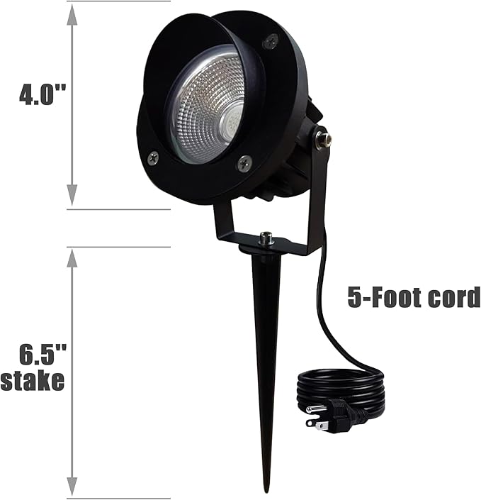 Color LED Spotlight Outdoor 120V 25W, Durable Landscape Spot Light for Yard, Garden, Tree, House, Halloween, Christmas - Ideal Spot Lights, Spotlight Outdoor Decoration