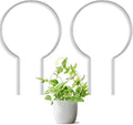 2 Pack Round Plant Trellis for Potted Plants Indoor Outdoor, Acrylic Small Trellis for Climbing Plants, Plant Support for Hoya Pothos Vine Ivy Monstera Flower Philodendrons Dischidia