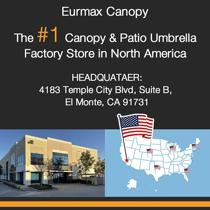 Eurmax USA High Performance Replacement Canopy Top for Lowe's Allen Roth Heavy Duty Gazebo Roof Gazebo Top with Air Vent 10X12 Cover #GF-12S004B-1, Replacement Top Only (Rust)