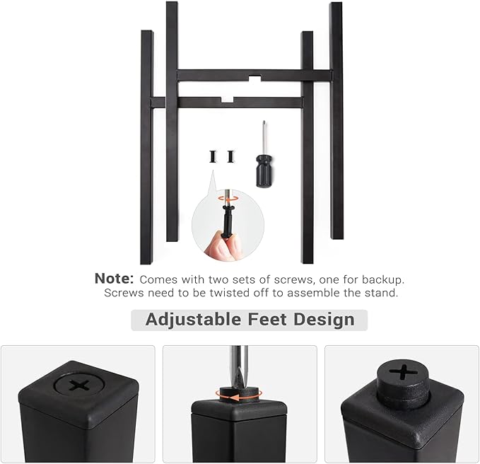 Mkono Plant Stand - EXCLUDING Plant Pot, Mid Century Modern Tall Metal Stand Indoor Flower Potted Holder, Display Rack, Fits Up to 10 Inch Planter, Black