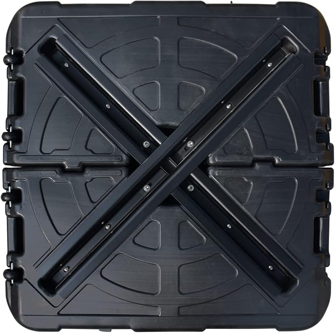 EliteShade USA 33" x 33" Offset Patio Umbrella Base Sand/Water Filled Square Umbrella Stand,Black