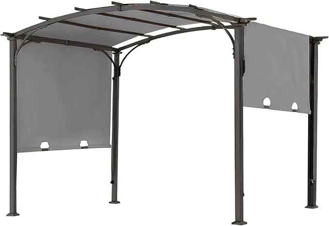 85''x 208'' Universal Doubleton Steel Pergola Replacement Cover for Pergola L-PG080PST, (Gray)