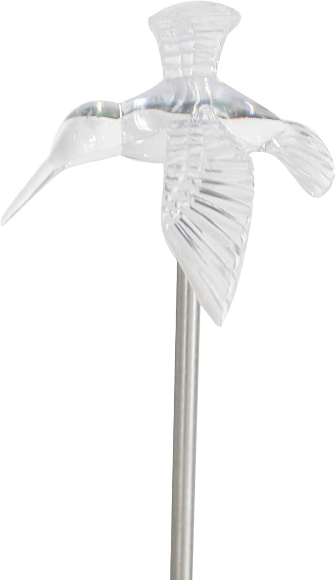 Outdoor Solar Garden Stake Light - Color Changing Decorative LED Stake Lamp In-ground Landscaping Lighting for Garden Patio Yard Lawn Pathway Flower Bed Decor Decorations Figurine Hummingbird