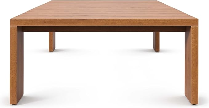 Modway Tahoe Acacia Wood Rectangular Outdoor Patio Coffee Table in Natural - Ideal as Garden Coffee Table or Porch Table