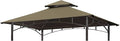 Eurmax USA High Performance Grill Gazebo Canopy Replacement Cover 5x8 BBQ Shelter Top(Cocoa)