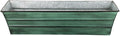 Achla Designs Galvanized Window Flower Box Planter-Green-Small (22" L x 6" W x 5" H)